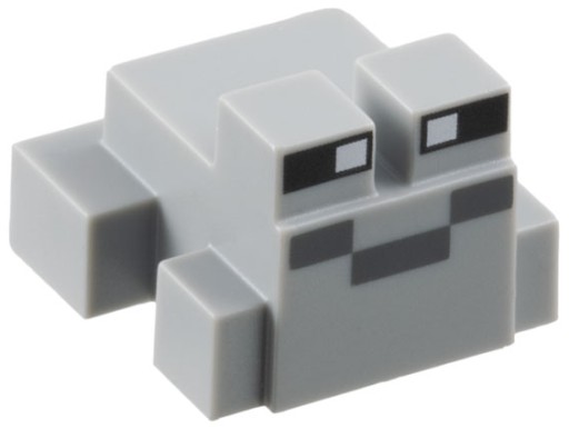 LEGO 3128pb02 Minecraft svetlosivá žaba (1g)
