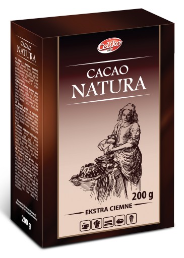Prírodné extra tmavé kakao 200g - Celiko