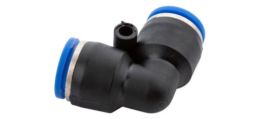 Uhlový zásuvný konektor Uhlový konektor pre 8 mm hadicu