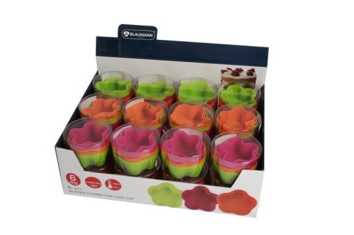 Silikónové formičky na muffiny FLOWERS 6 ks
