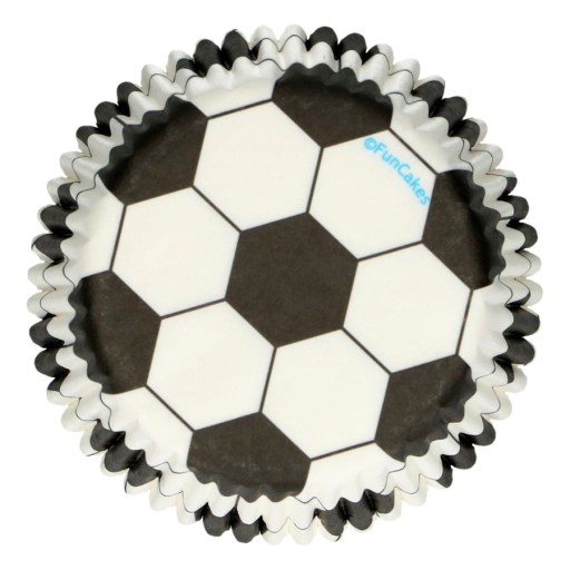 Futbalové košíčky na muffiny FunCakes 48 ks
