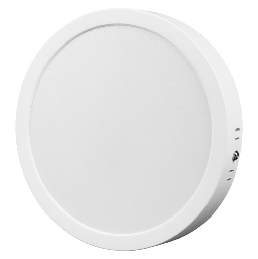 LED stropný panel, povrchová montáž, okrúhly, biely, 24 W, nebliká, CCD lampa