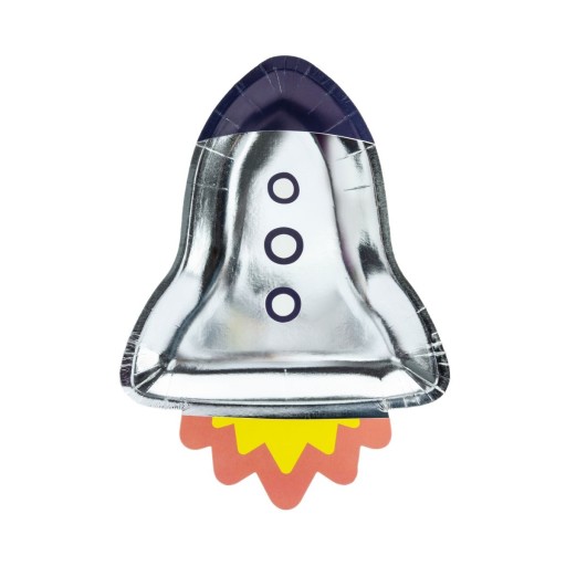 Papierové taniere ROCKET COSMOS 29 cm 6 ks k narodeninám detí