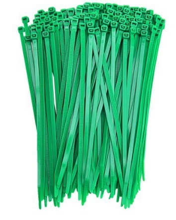 100ks SVIEČKOVÉ VIAZAČKY ZELENÉ VIAZAČKY 3,6x150 mm
