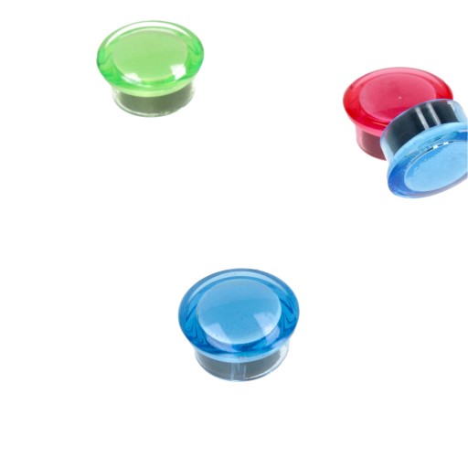 TRANSPARENT MAGNETS sada 8 KS 22mm STARPAK TRANSPARENT magnetov