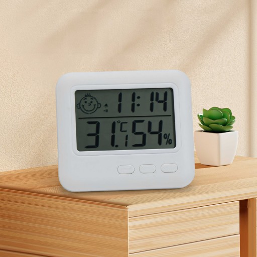 TEPLOMER ELEKTRONICKÝ vlhkomer SONDA HODINY SENZORA METEOSTANICE