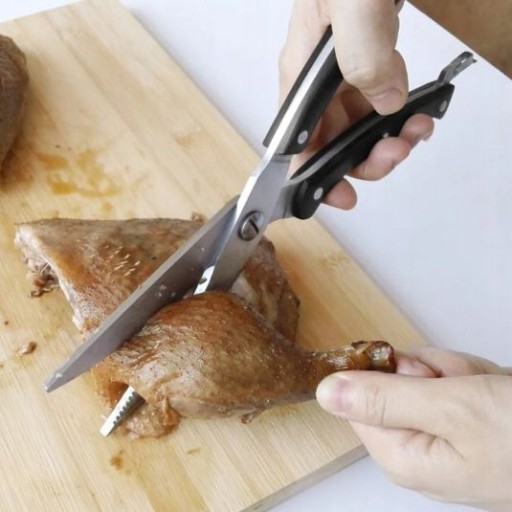 NOŽNICE KUCHYNSKÉ nožnice na porcovanie jedla HYDINA PIZZA RYBY BYLINKY