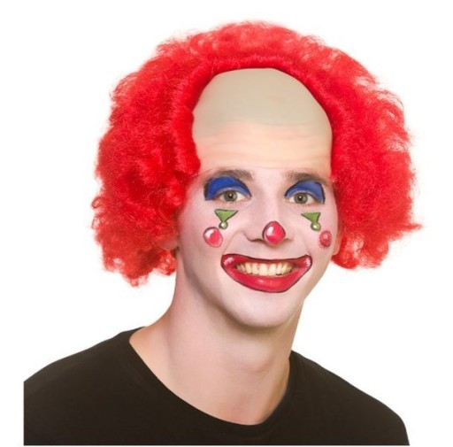 PLEŠATÝ KLAUN AFRO Parochňa PLOŠNÝ KLAUN ČERVENÁ