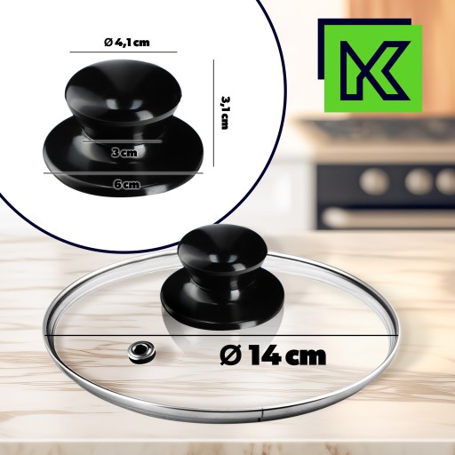 SKLENENÉ VEKO 14cm UNIVERZÁLNE VEKO