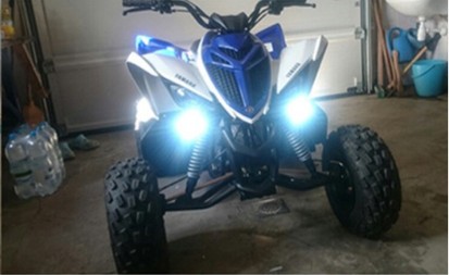 LED motocyklová halogénová 12v LED lampa QUAD ATV SKÚTER