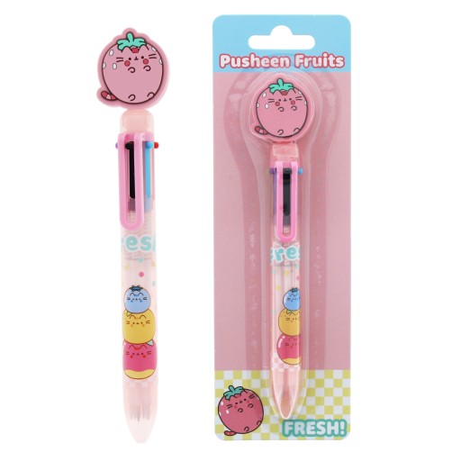 Pero PUSHEEN FRUITS s 3D figúrkou - 6 farieb