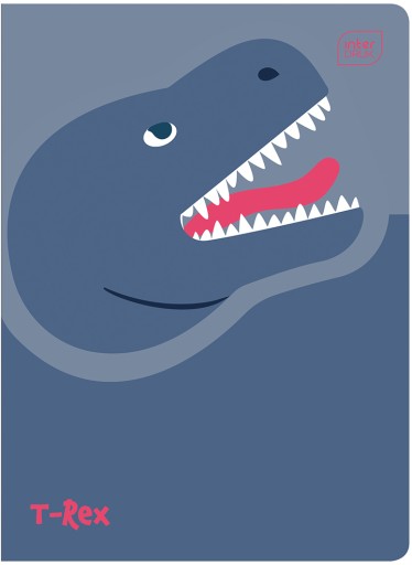 16-stranový zápisník, trojriadkový farebný, A5 Dinosaury, interprint x10