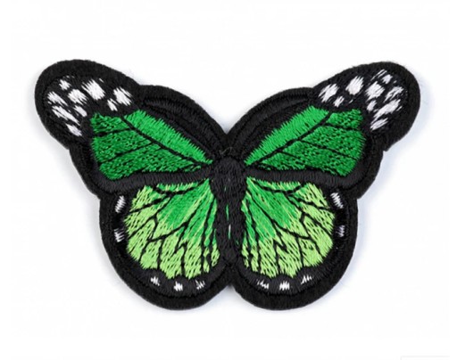 Nažehľovacia termo náplasť Butterfly Applique Patch GREEN /2811