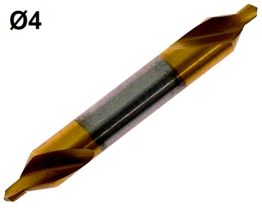 Stredový vrták NWRc fi 4 HSS + TIN 60 stupňov