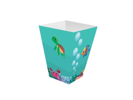Narodeninové krabičky na pukance Underwater World 6ks