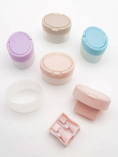 DVOJITÝ BRÚSOK S NÁDOBOU, FAREBNÝ PASTEL, PLAST