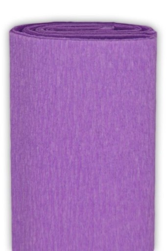 Krčený hodvábny papier - fialový, 50 x 200 cm