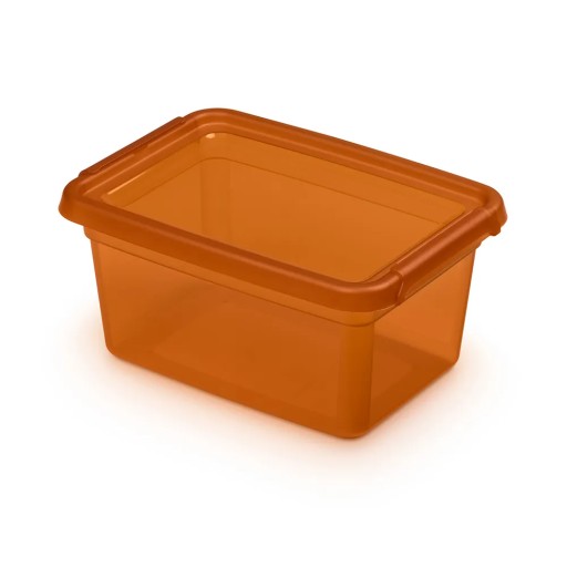 Plastová nádoba s krytom BaseStore Amber pokladnička 1,5l