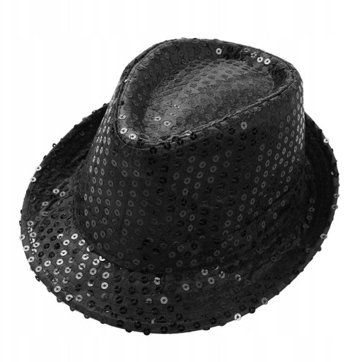 Flitrový klobúk hviezda flitre farby FEDORA
