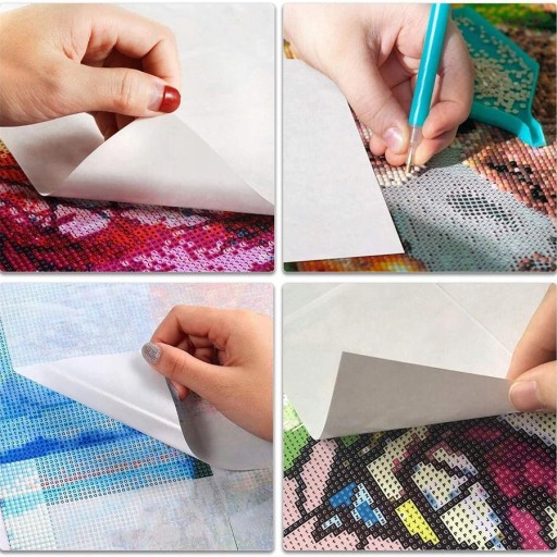 20x PAPIER 10x15cm na DIAMANTOVÉ VÝŠIVKY pre DIAMANTOVÉ MALENIE Sada príslušenstva
