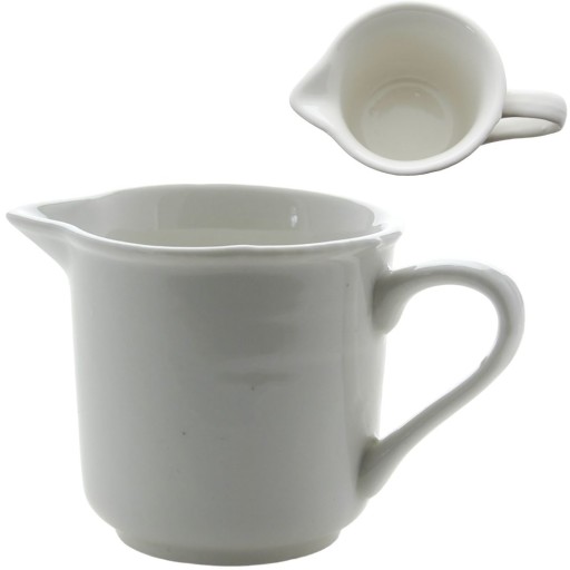 PORCELÁNOVÁ KONVIČKA NA MLIEČKO NA KRÉM
