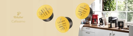 TCHIBO CAFISSIMO kávové Kapsule Caffe Crema Mierna Jemná Aroma 10 ks