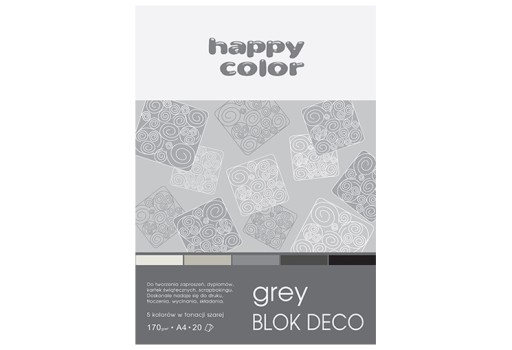 DECO BLOCK TECHNICAL FAREBNÝ PAPIER sivý A4