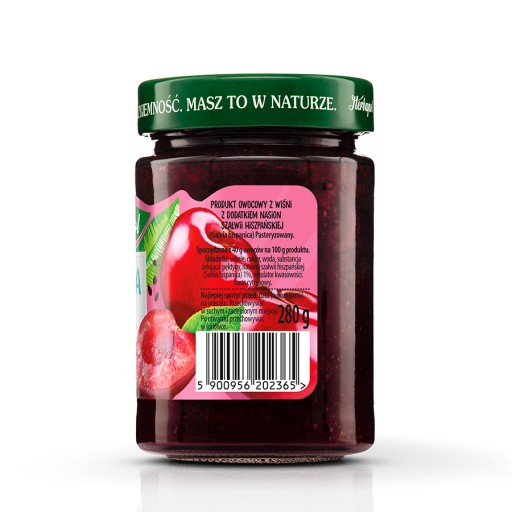 Ovocný DŽEM čerešňa CHIA 280G*6 Herbapol