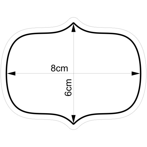 Formička na štítok Rám 58 8cm