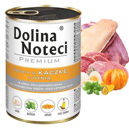 DOLINA NOTECI Prémiové krmivo pre psov Kačica 400g