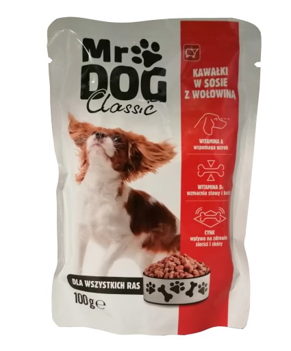 Mr Dog krmivo pre psov s hovädzím mäsom 100g
