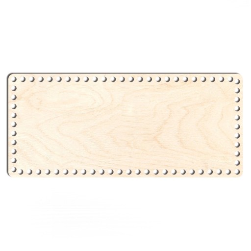 drevený základný košík dno 19x43cm obdĺžniková preglejka