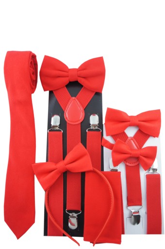 Červený BOWBAND, hladký, matný, elegantný