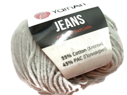 Jeans Yarn Umelecká priadza, ľanová sivá - 49