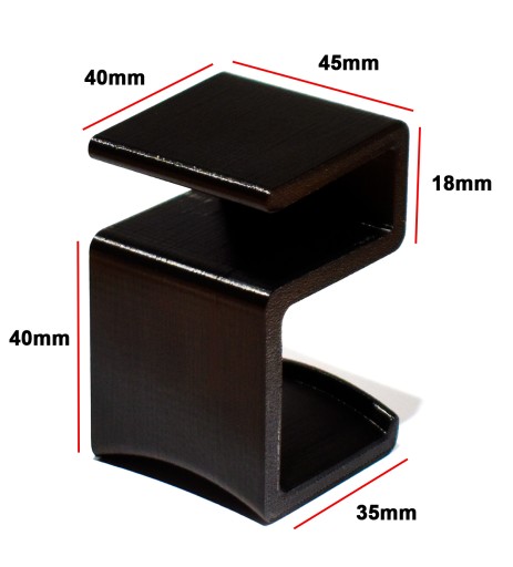 Posuvný držiak na slúchadlá 18mm ELEGANT