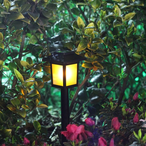 LED solárne svietidlo GOLDLUX, čierne, 39 cm