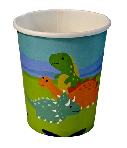 Papierové poháre, dinosaurie narodeninové poháre, 6 ks