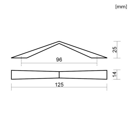 ÚCHYTKA NÁBYTKU ČIERNA ÚCHYTKA KUCHYNSKEJ SKRINÍK ÚCHYTKA 96MM