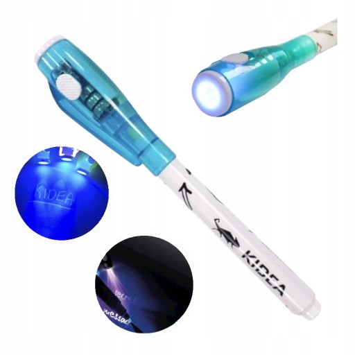 neviditeľné špionážne pero s UV baterkou