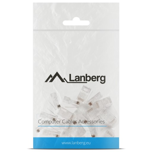 Lanberg RJ45 sieťová zástrčka kat.5e UTP 8P8C 20 ks