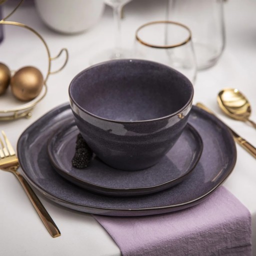Porcelánová šalátová misa Altom Design Reactive Purple, 14 cm
