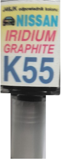 NISSAN K55 IRIDIUM GRAFITOVÁ FARBA ŠKRABANÁ DOTYK