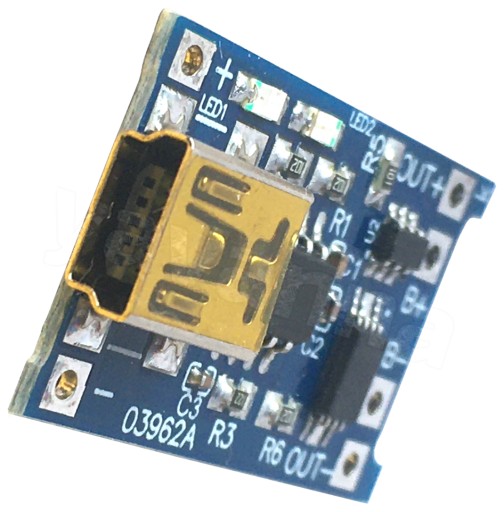 SUPER nabíjačka pre TP4056 miniUSB Li-Ion, chránená.