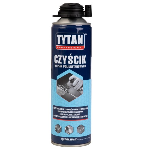 TYTAN FOAM CLEANER NA POLYURETÁNOVÉ LEPIDLÁ PIŠTOLY ODMAŠŤOVAČ 500ml
