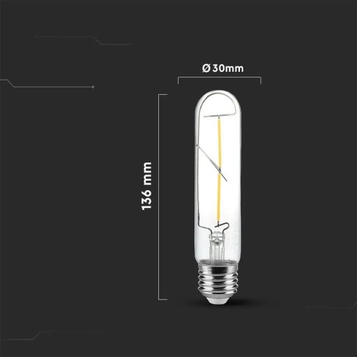 ŽIAROVKA DO BANKOVEJ LAMPY LED 2W T30 E27 2700K
