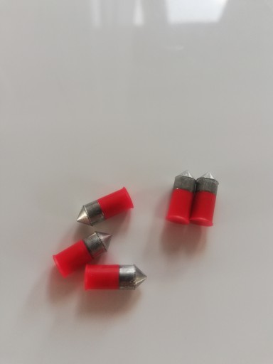 RED MAGNUM bezolovnaté broky, 5,5 mm, ostré, pre teflónové vzduchové pištole