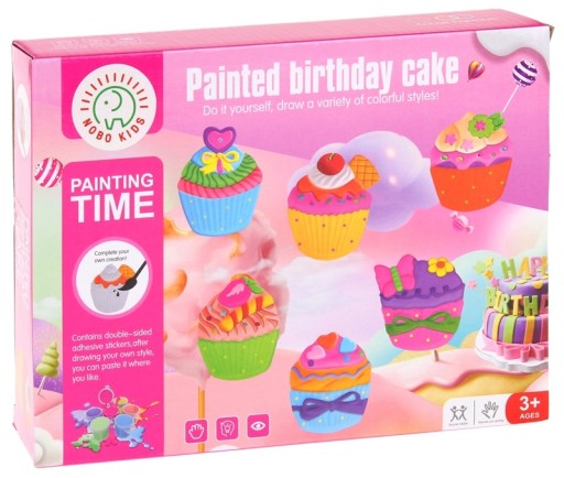 Umelecká súprava Kreatívne sadrové odliatky Cupcakes Muffiny na maľovanie