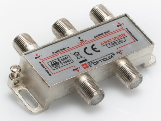 1/4 Splitter RTV SAT pre LNB Unicable