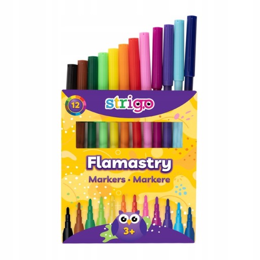 Plstené fixky - fixky - fixky - STRIGO - 12 farieb