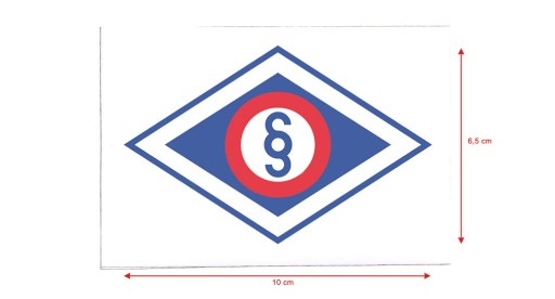 Nálepka kriminálneho oddelenia polície 10 cm